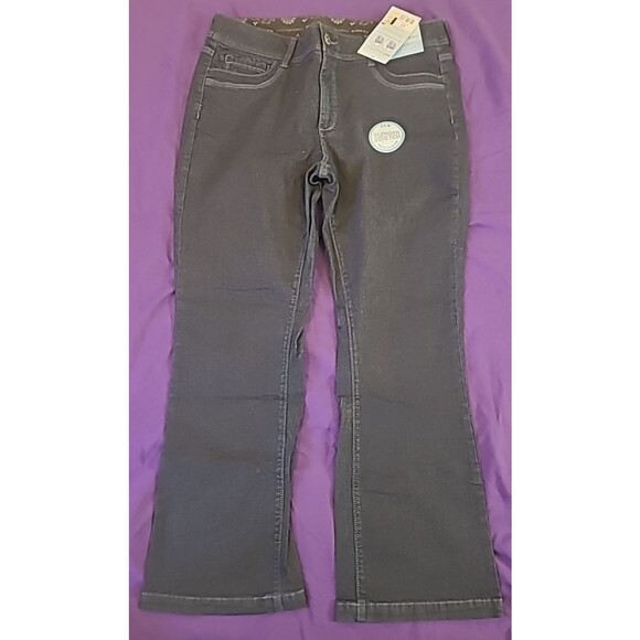 Riders by Lee Boot Cut Jeans Womens 16P Dark Wash Slender Stretch Comfort - Picture 3 of 6